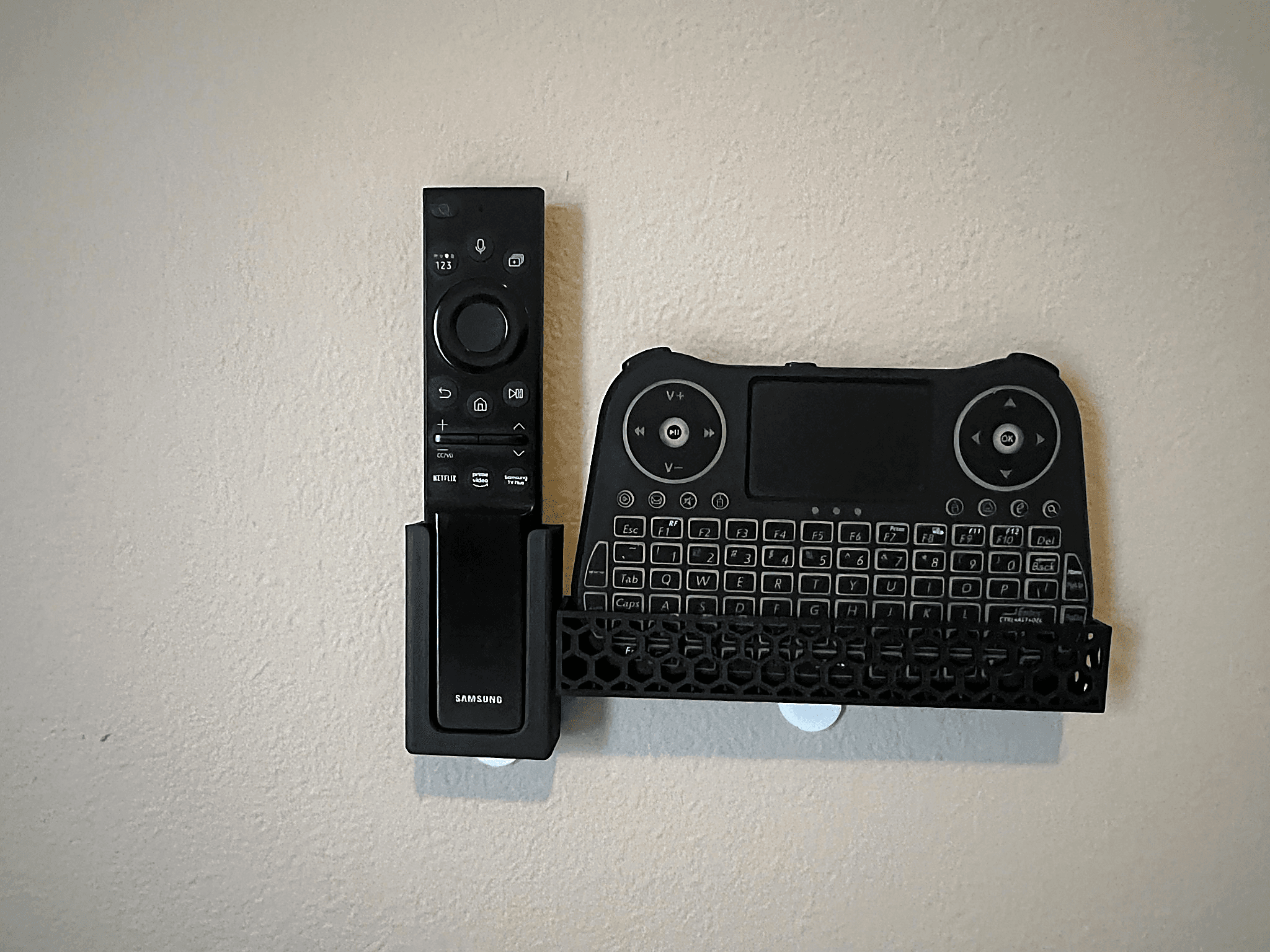 Wall-mounted remote holders