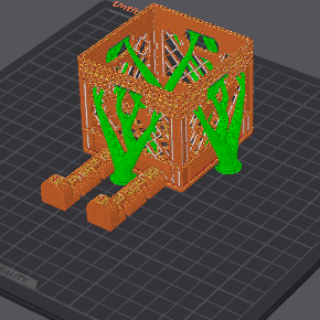 3D printer producing a part